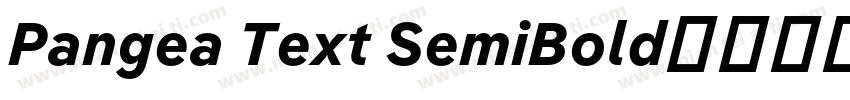 Pangea Text SemiBold字体转换